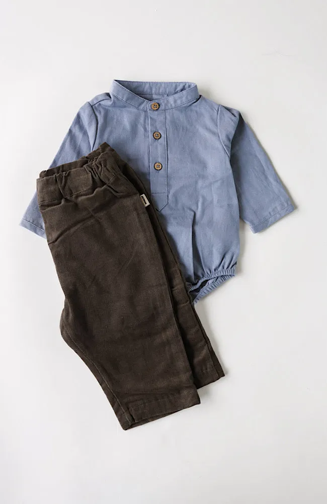 Romper Shirt Victor - Cloudy Sky