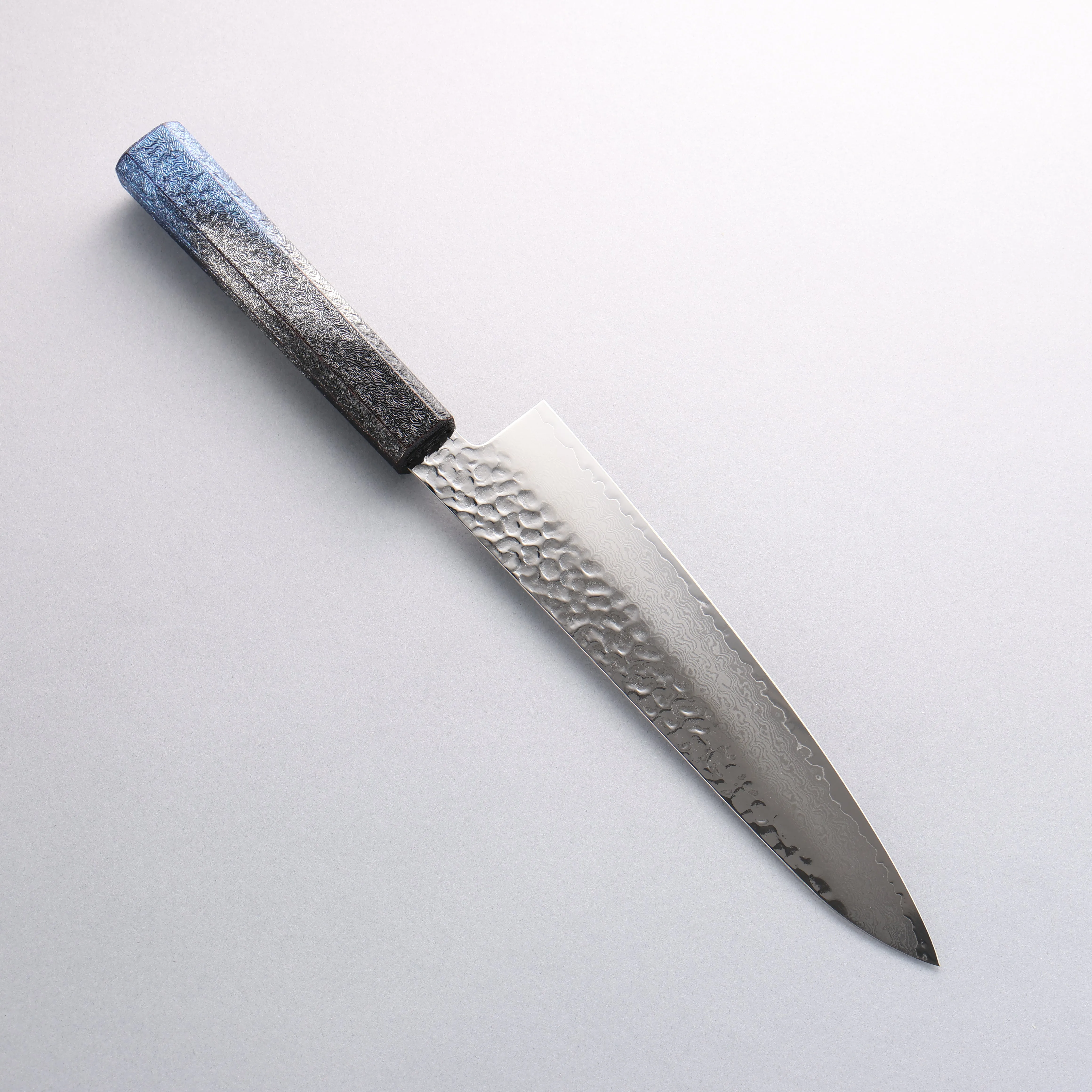 Sakai Takayuki Rinnou VG10 33 Layer Damascus Gyuto210mm Blue Lacquered Handle
