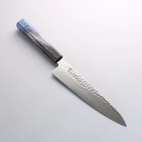 Sakai Takayuki Rinnou VG10 33 Layer Damascus Gyuto210mm Blue Lacquered Handle