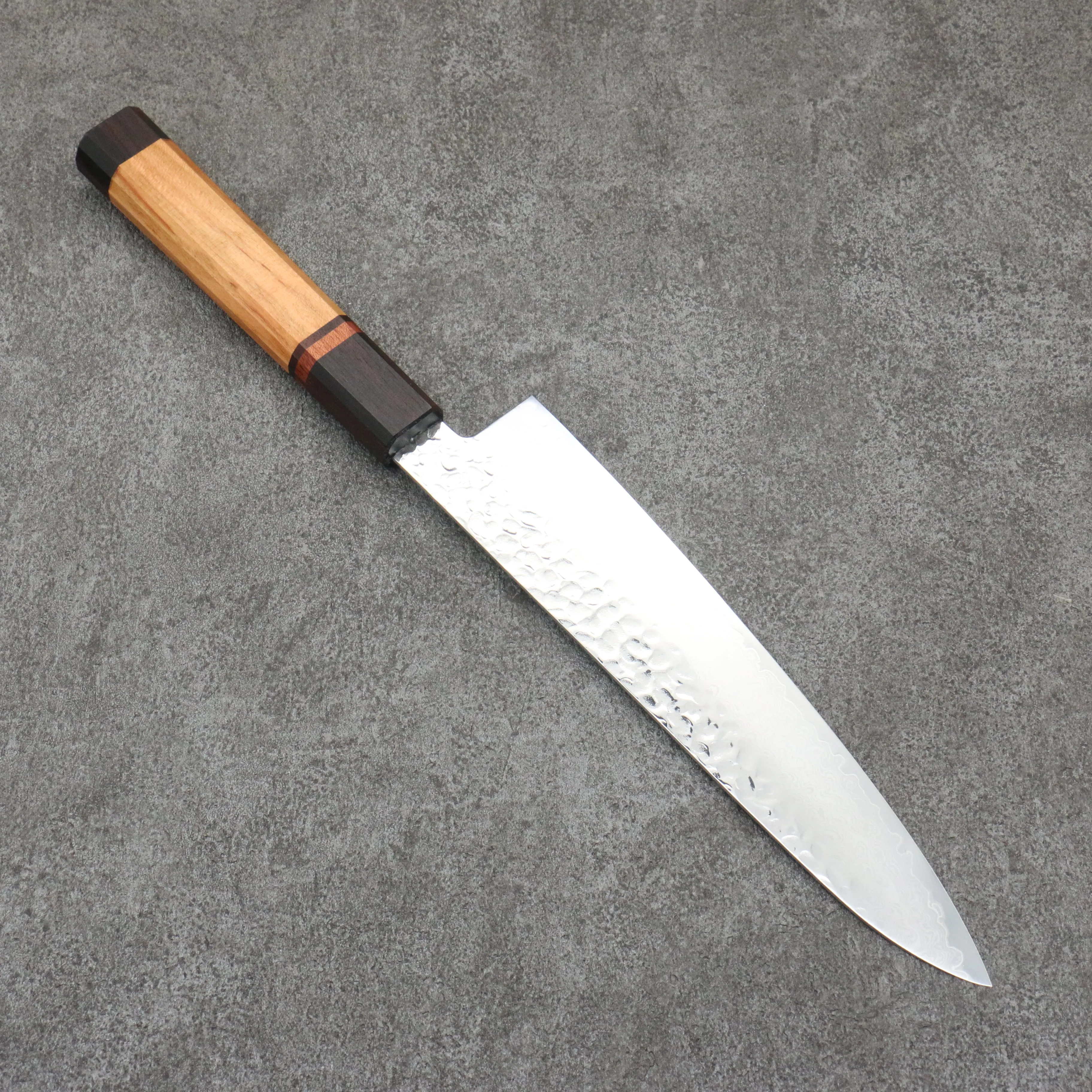 Sakai Takayuki VG10 33 Layer Damascus Gyuto 210mm Mountain cherry (12 sided) Handle