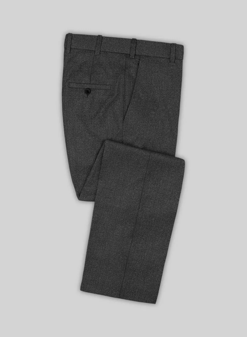 Scabal Charcoal Wool Combination Suit
