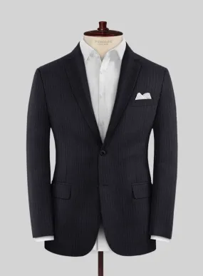Scabal Ciasso Stripe Blue Wool Jacket