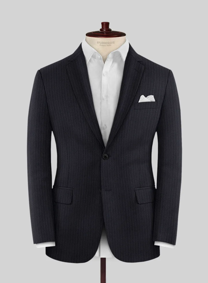Scabal Ciasso Stripe Blue Wool Jacket