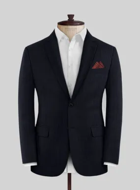 Scabal Cosmopolitan Stripe Blue Wool Jacket