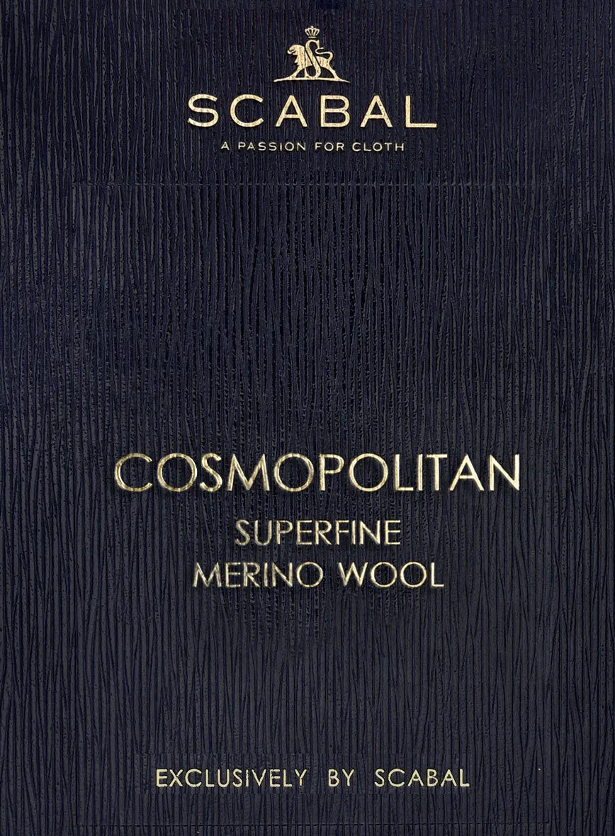 Scabal Cosmopolitan Stripe Isora Blue Wool Jacket