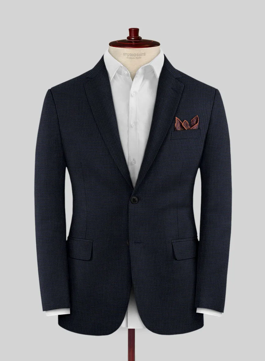 Scabal Cosmopolitan Varlli Blue Wool Jacket