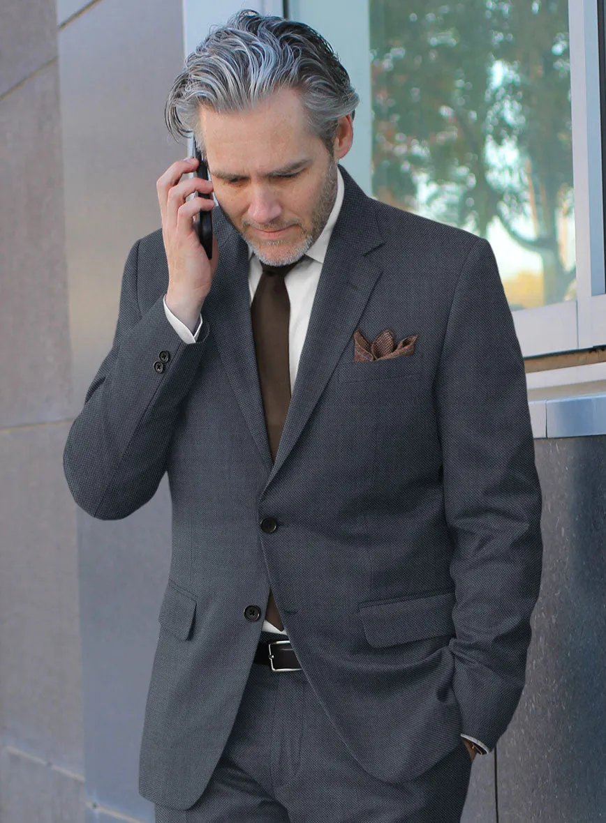Scabal Isin Twill Blue Wool Jacket