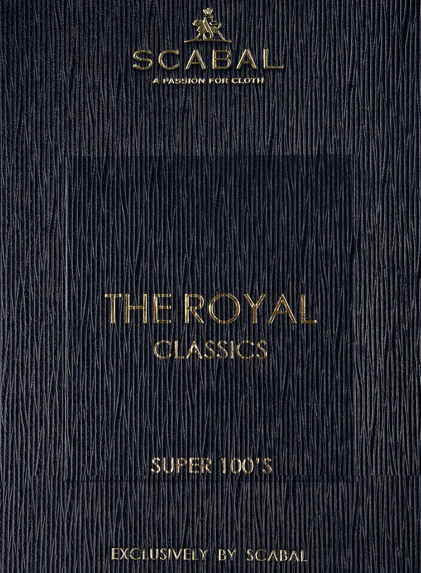 Scabal Jaglo Stripe Blue Wool Jacket