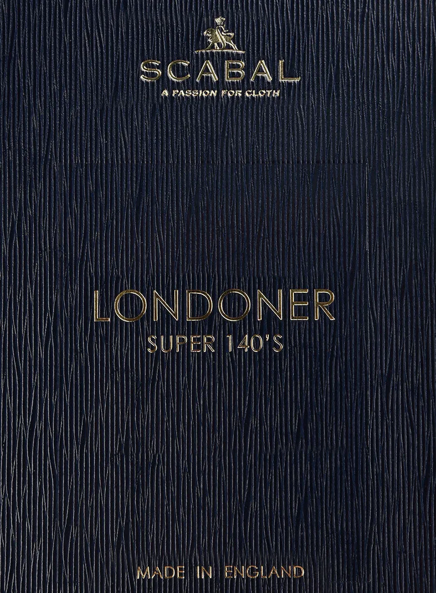 Scabal Londoner Corta Stripe Blue Wool Jacket
