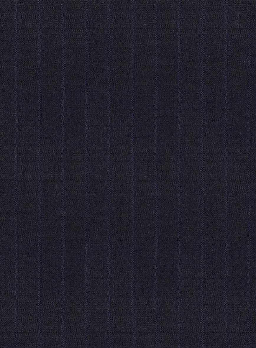 Scabal Londoner Corta Stripe Blue Wool Jacket