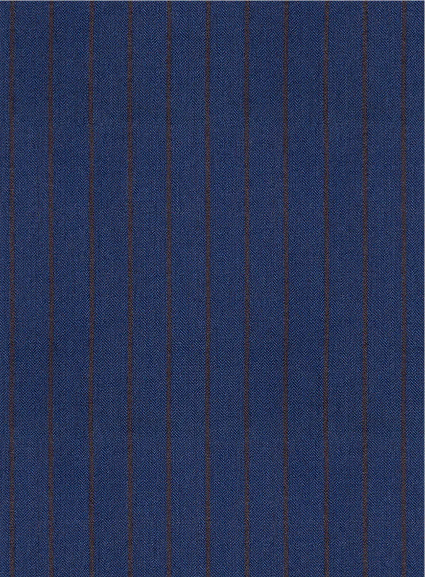 Scabal Londoner Deli Stripe Blue Wool Jacket