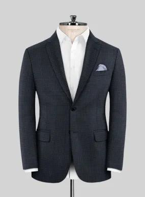 Scabal Mirage Blue Wool Jacket