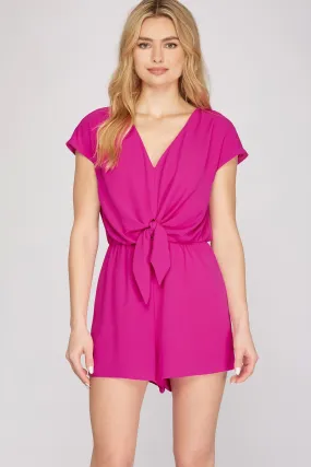 She   Sky Drop Shoulder Romper