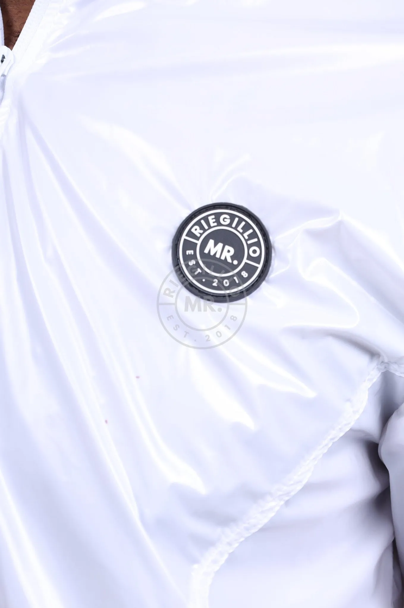 Shiny Nylon 24 Tracksuit Jacket - White