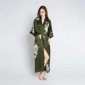 Silk Yuri Long Kimono Robe