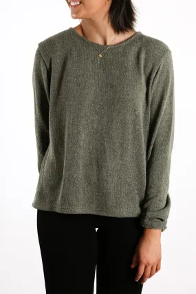 Sinagra Long Sleeve Top Dark Slate