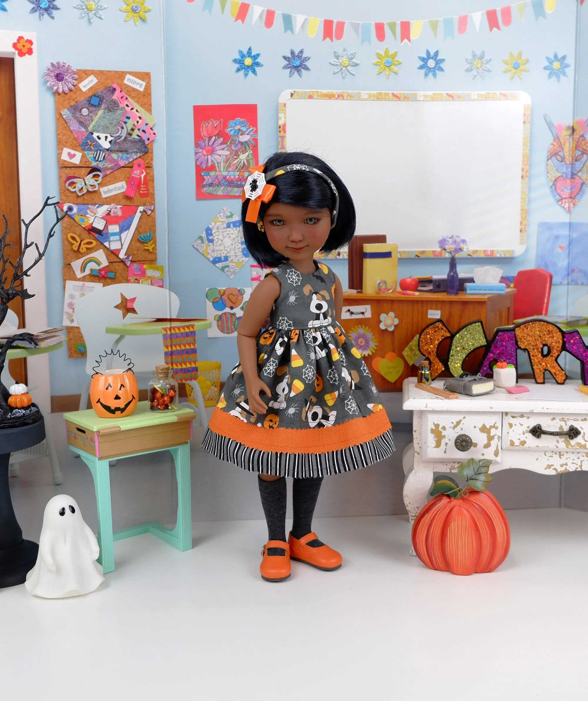 Spooky Pup - dress with shoes for Ruby Red Fashion Friends doll