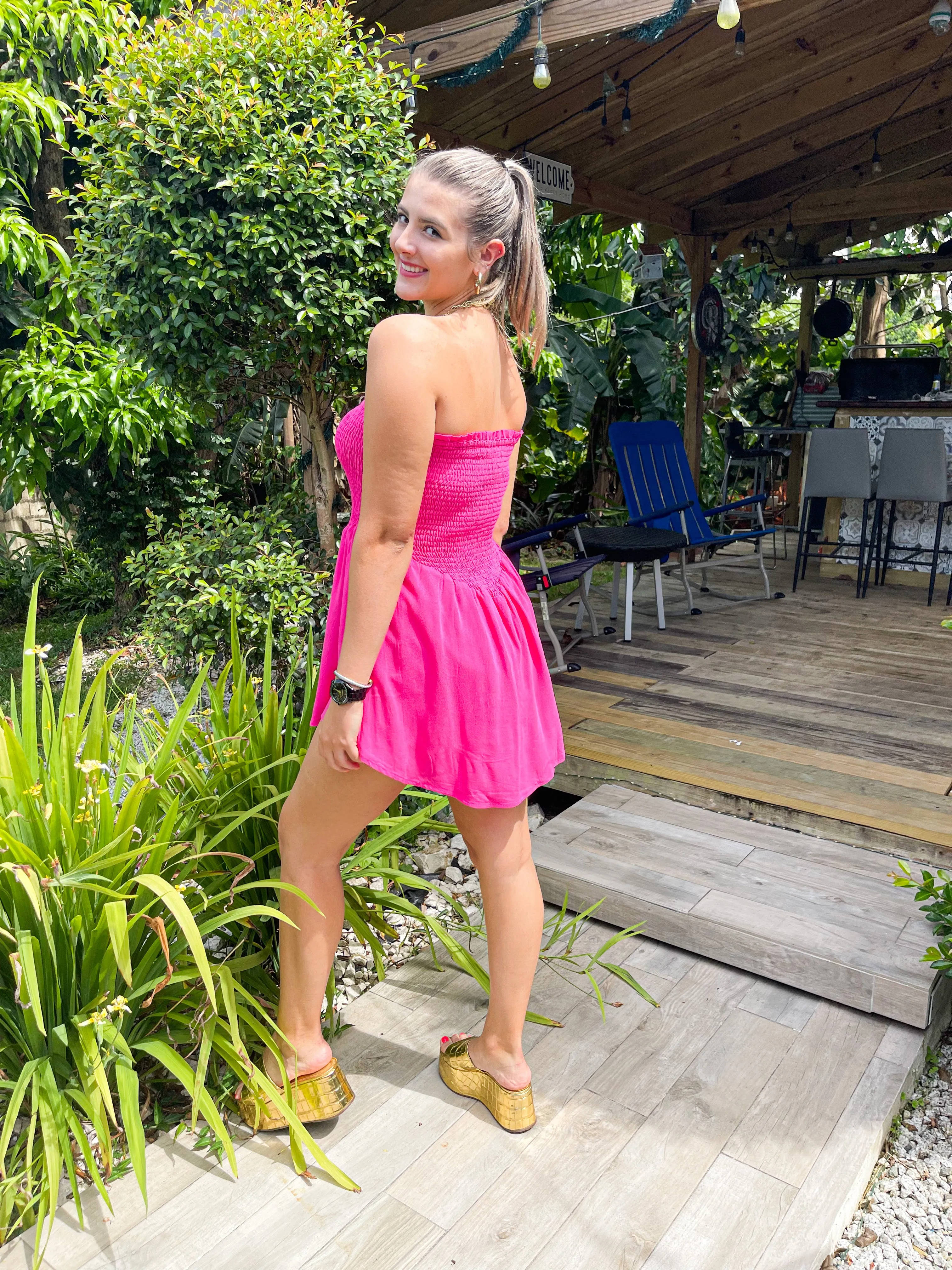 STRAPLESS ROMPER