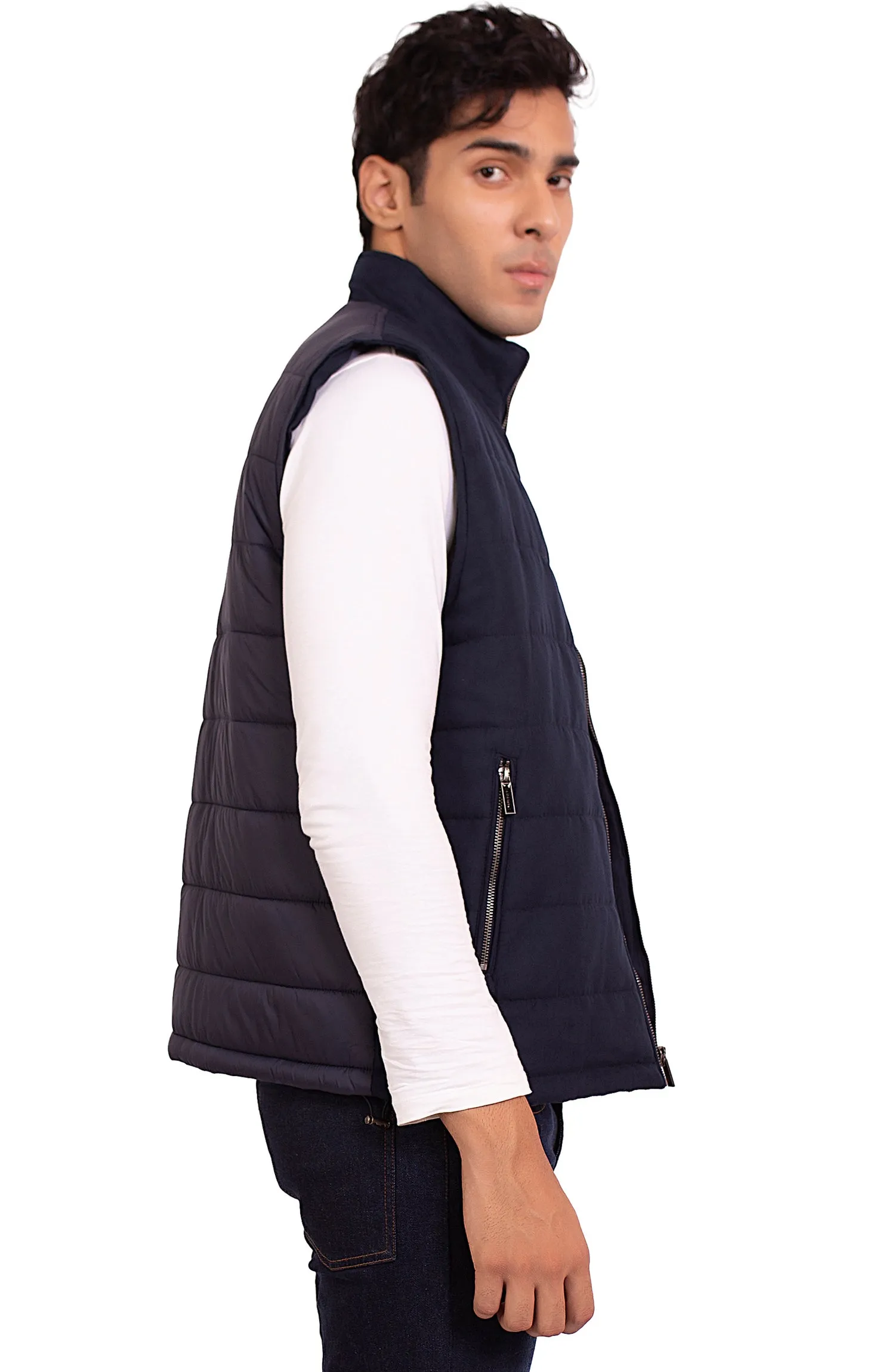 Suede Padded Vests