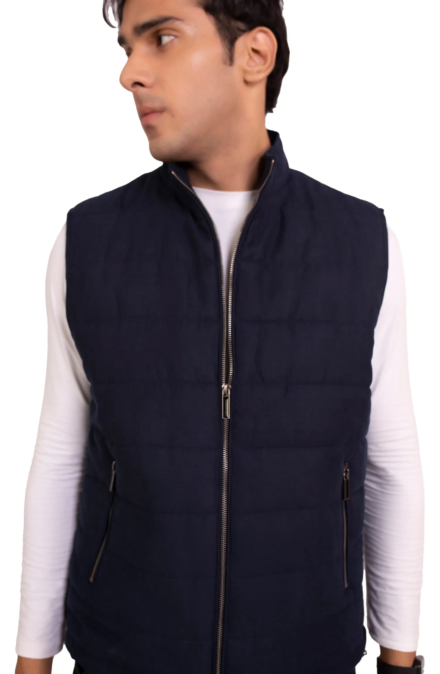 Suede Padded Vests
