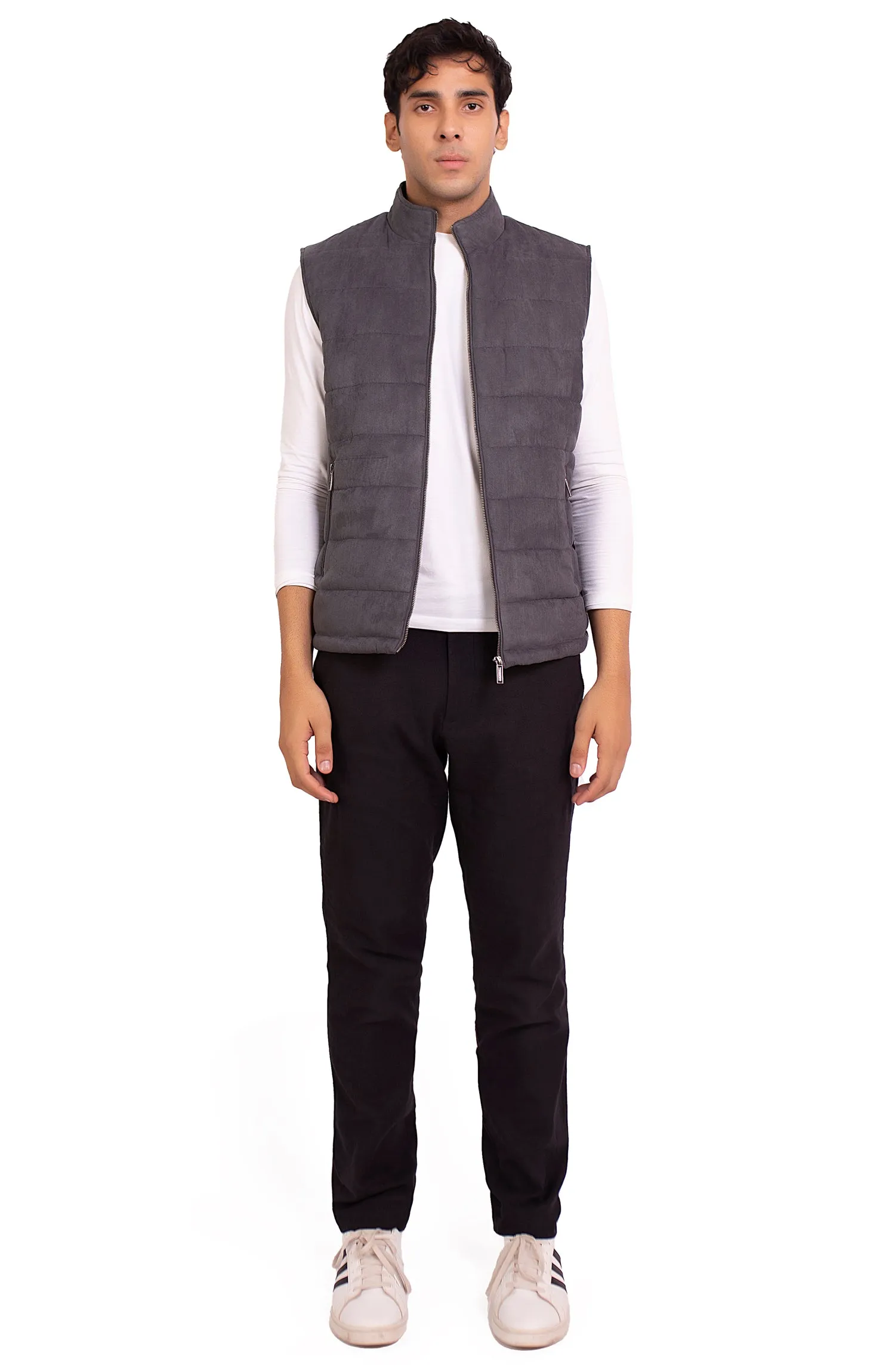 Suede Padded Vests