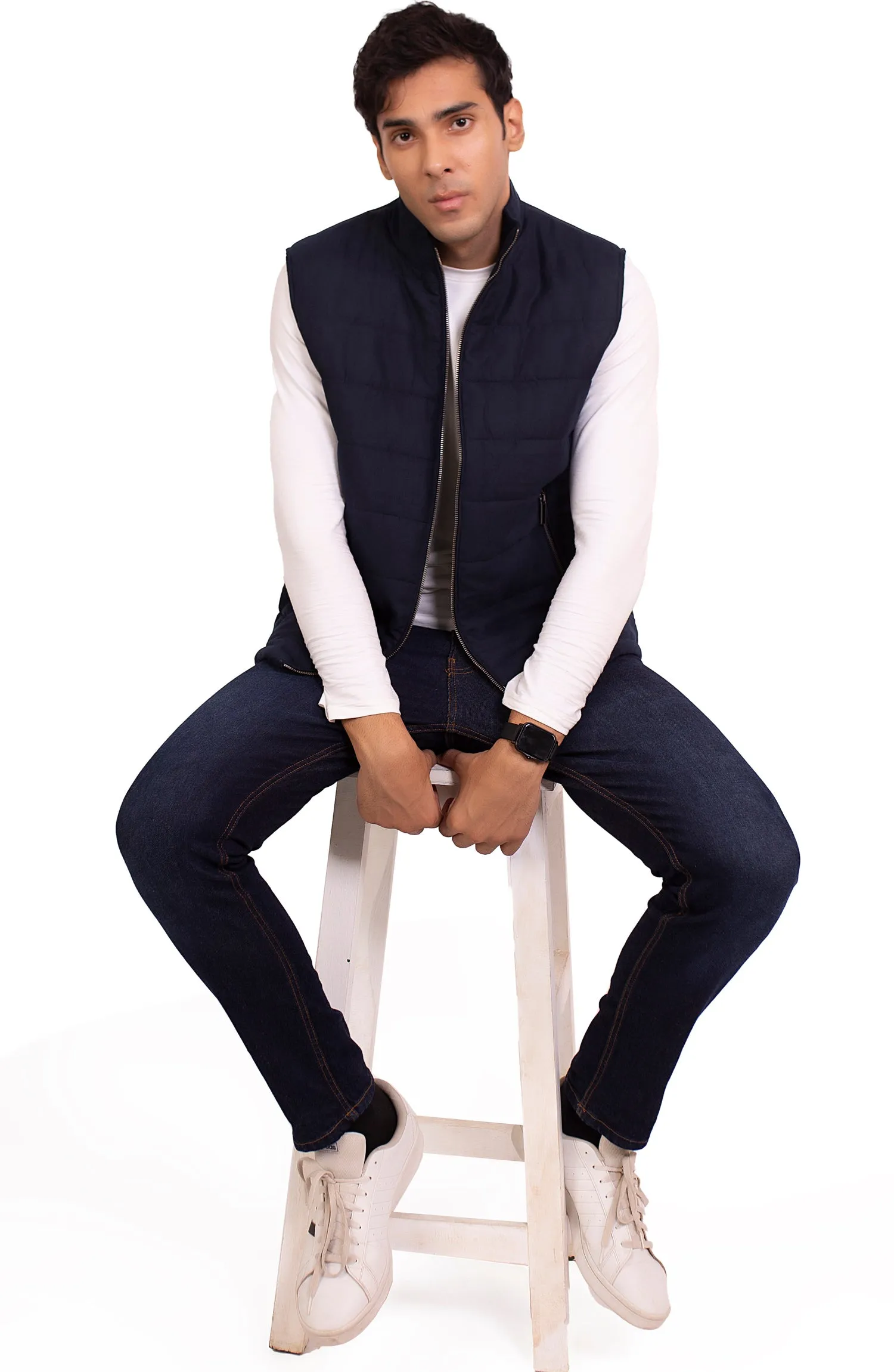 Suede Padded Vests