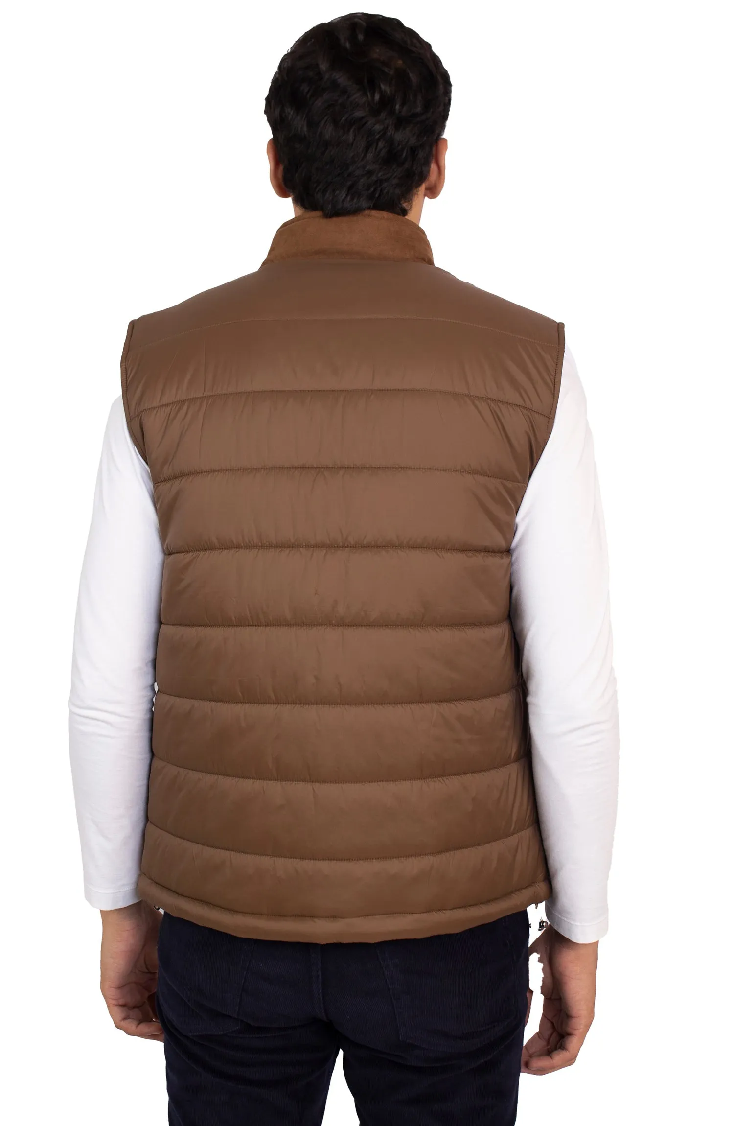 Suede Padded Vests