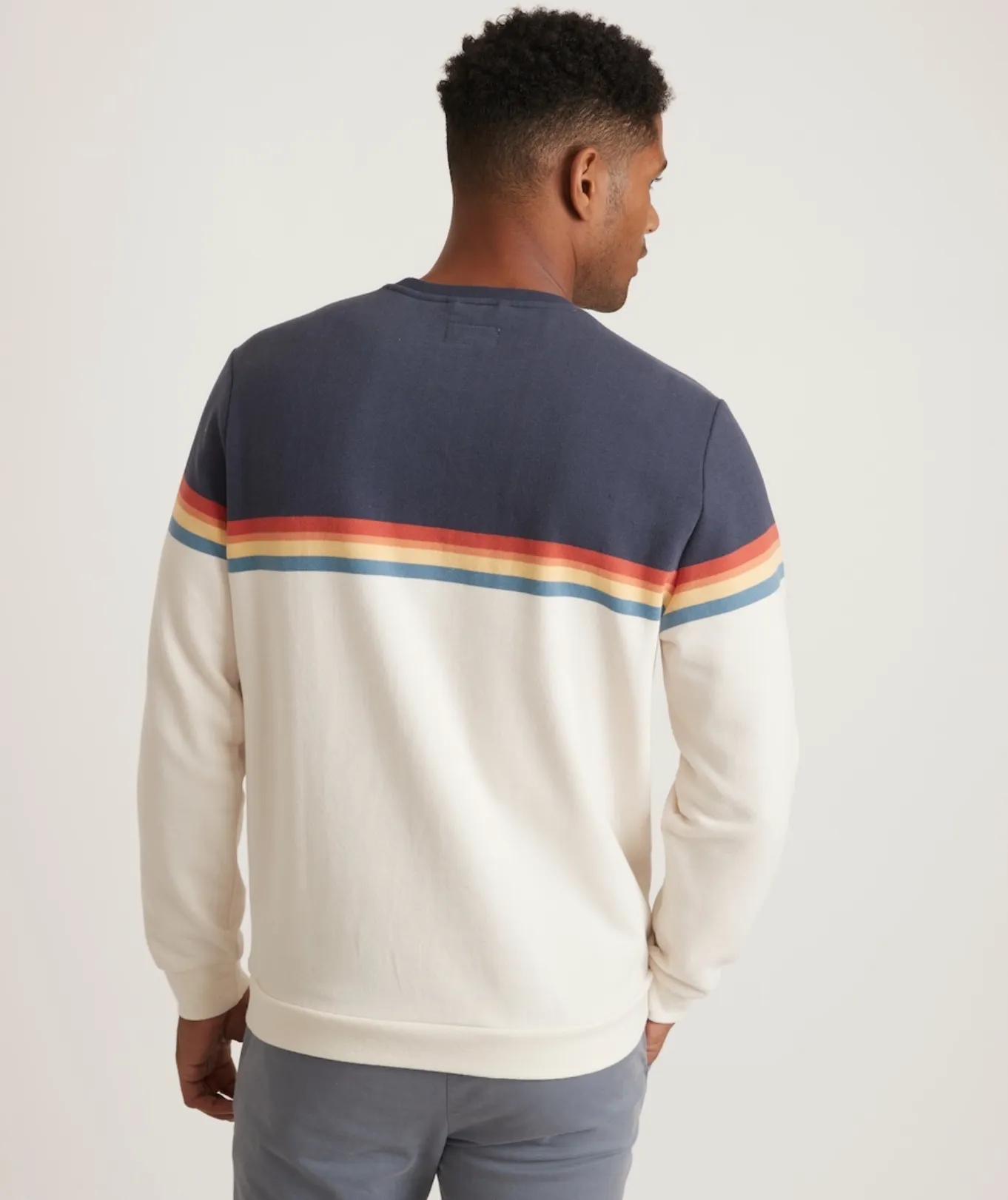 Sunset Stripe Sweater - Colorblock Sunset Stripe