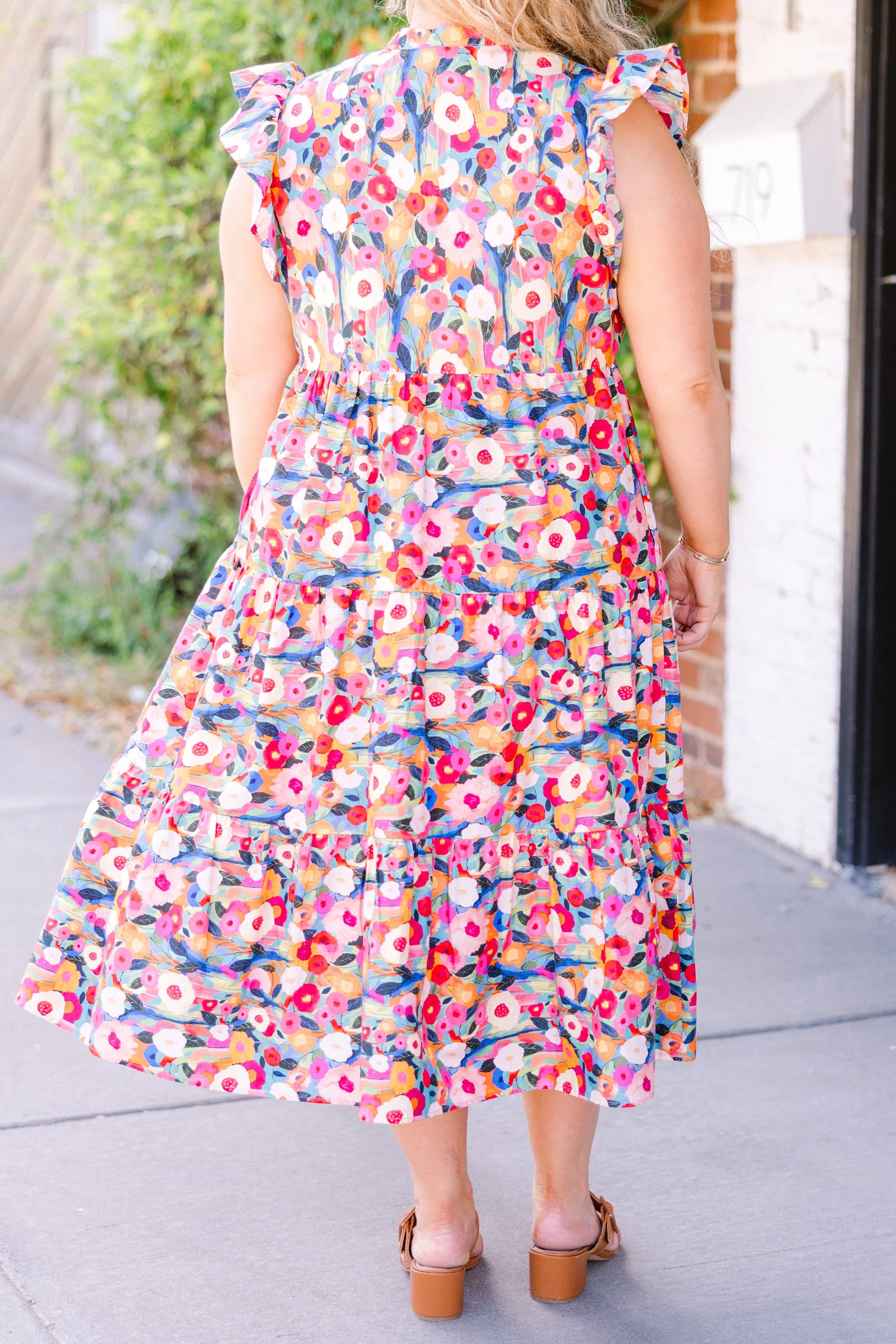 Sweet Nature Dress, Pink Multi