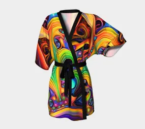 SWIRLING KIMONO ROBE | ACIDMATH AI
