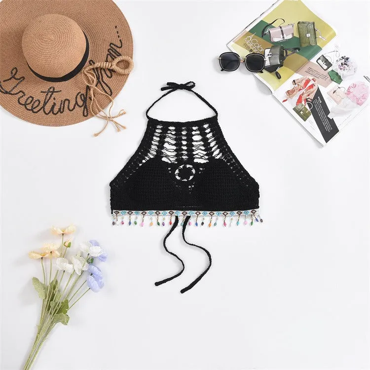 Tassel Crochet Crop Top