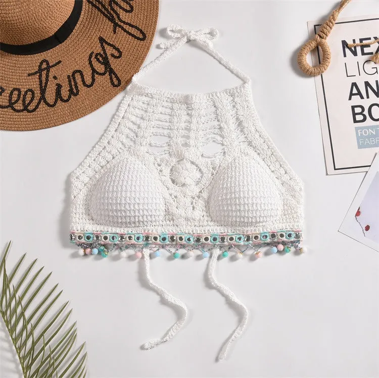 Tassel Crochet Crop Top