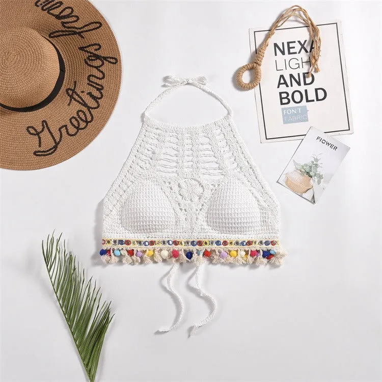 Tassel Crochet Crop Top