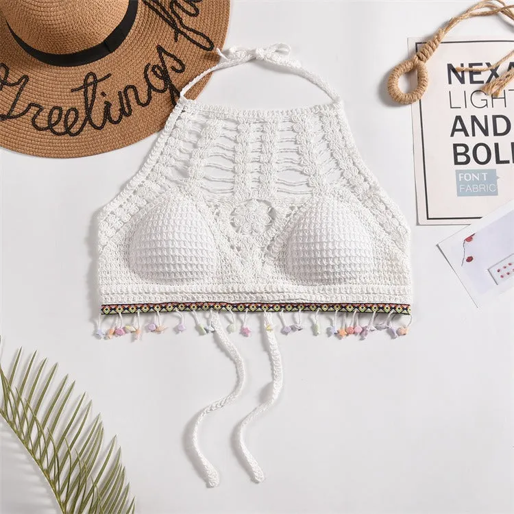 Tassel Crochet Crop Top