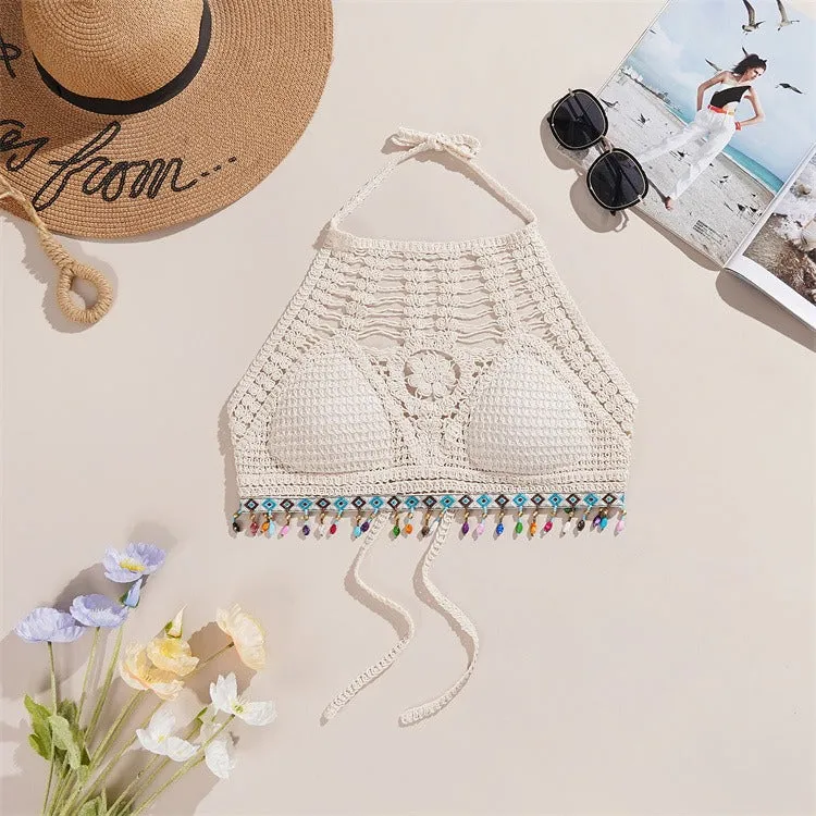 Tassel Crochet Crop Top
