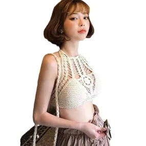 Tassel Crochet Crop Top