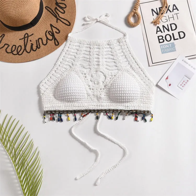 Tassel Crochet Crop Top