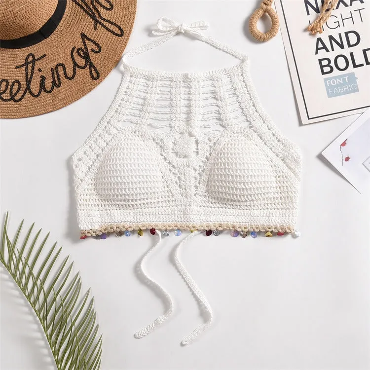 Tassel Crochet Crop Top