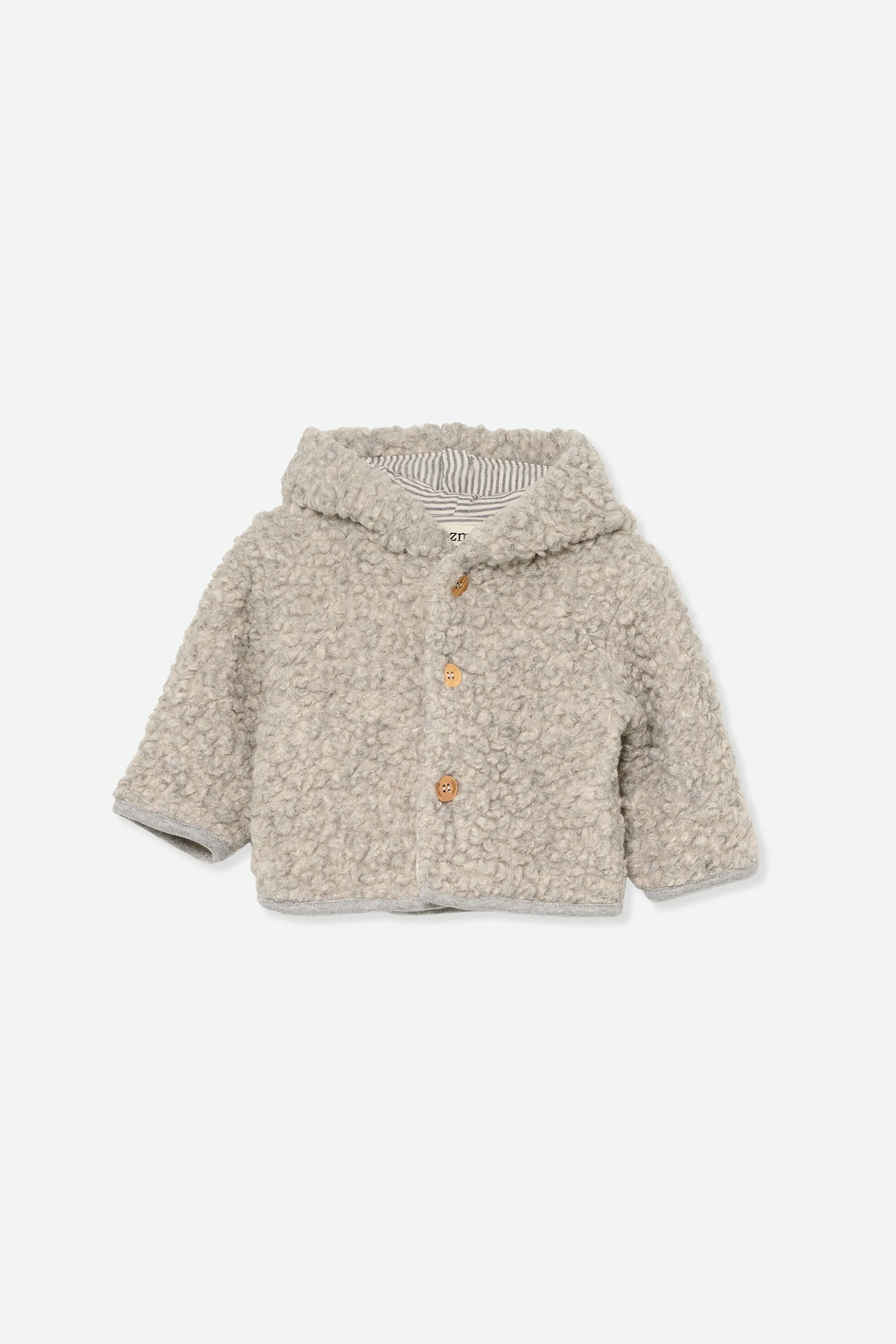 TEDDY FLEECE NEWBORN JACKET