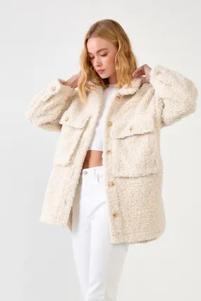 The Beverly Oversized Sherpa Jacket