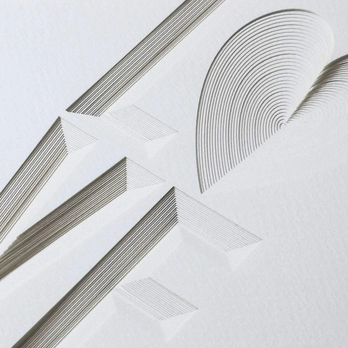 Typography paper art LOVE, Paper Art  IDEAL GIFTS A5 Frame