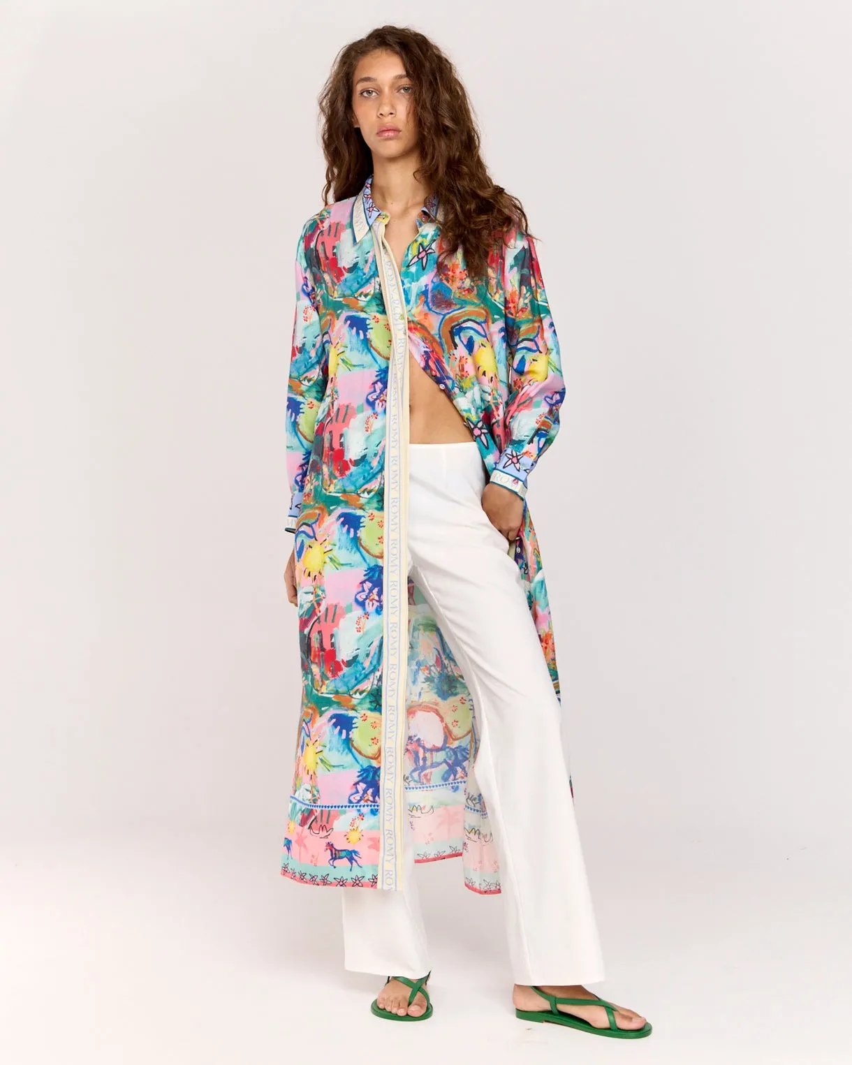 Vibescent Shirt Dress - Multi