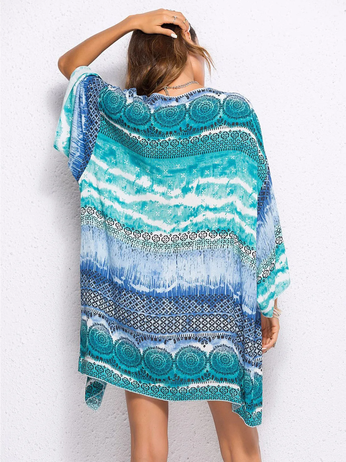 Wholesale 3/4 Length Sleeve Kimono